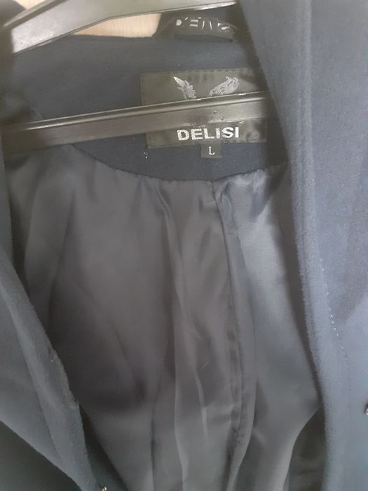 Пальто 46 р темно синее