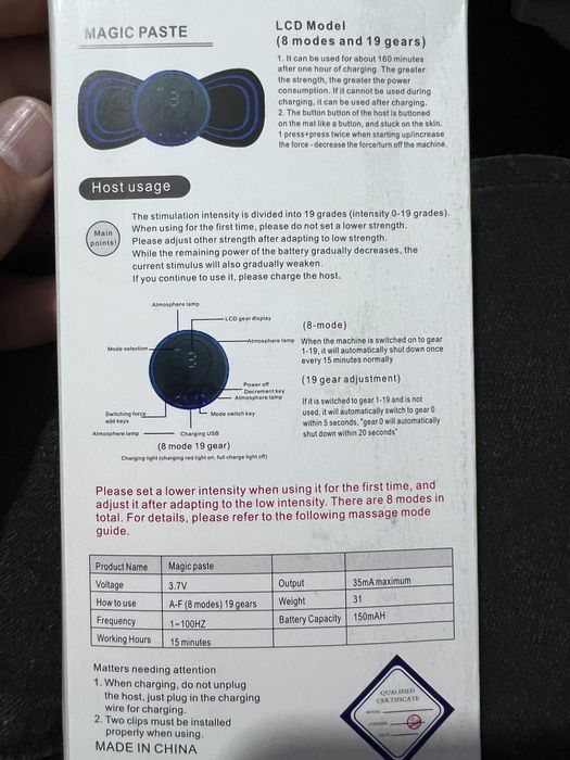 Aparat mini masaj
