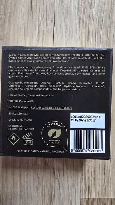Parfum Superz - La Bohéme