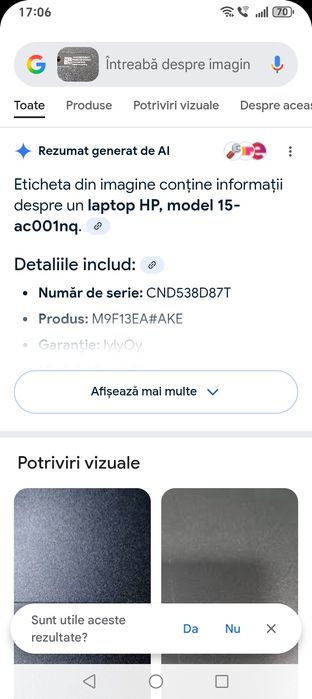Laptop HP pentru piese