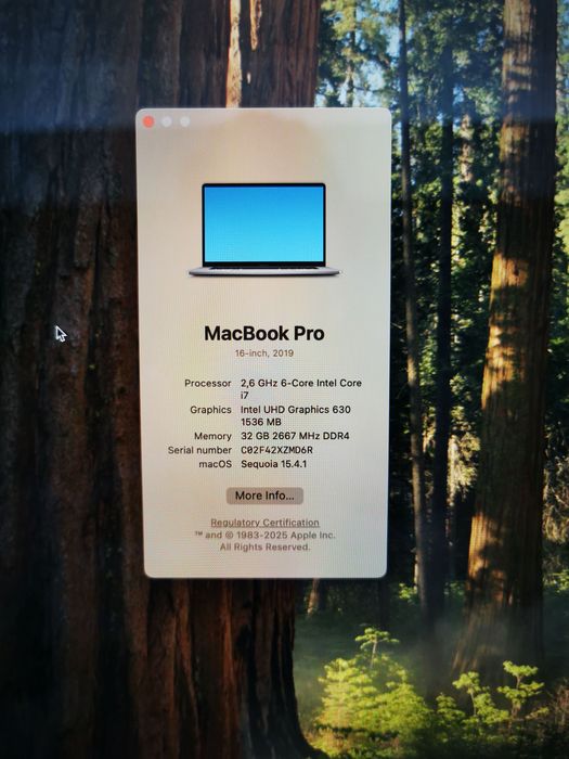 Macbook Pro 16 2019 - Intel i7 - 32GB - 512 SSD - AMD Pro 5300M