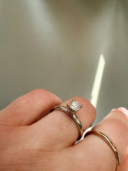 Пръстен с диамант 0.40К бяло злато Altinbas