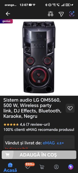 Boxa LG XBOOM OM5560.