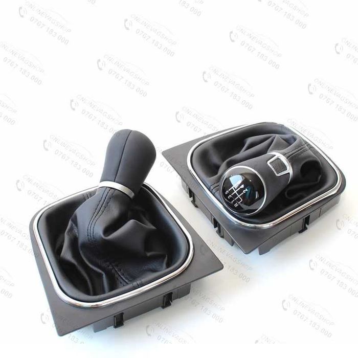 Schimbator viteze piele VW Golf 5, Golf 6, Jetta, Eos, Scirocco