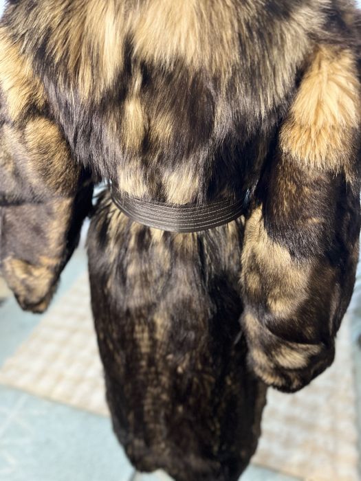 Haina din blana naturala de lup/coiot rara pe piata marime M/L sau S +