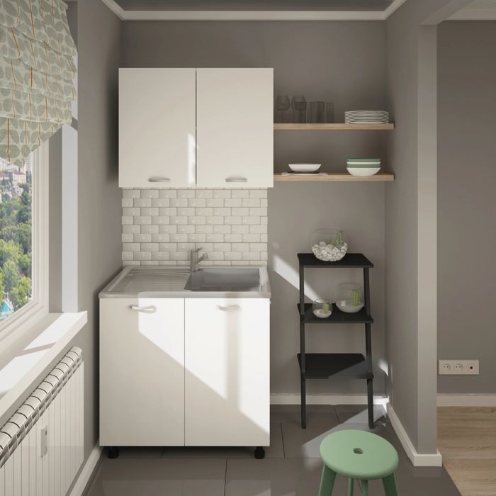 Corp Superior bucatarie, Alb, 80 x 35 x 60 cm