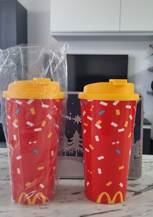 Set 2 pahare Mc Donald's, ediție limitată aniversare 30 de ani