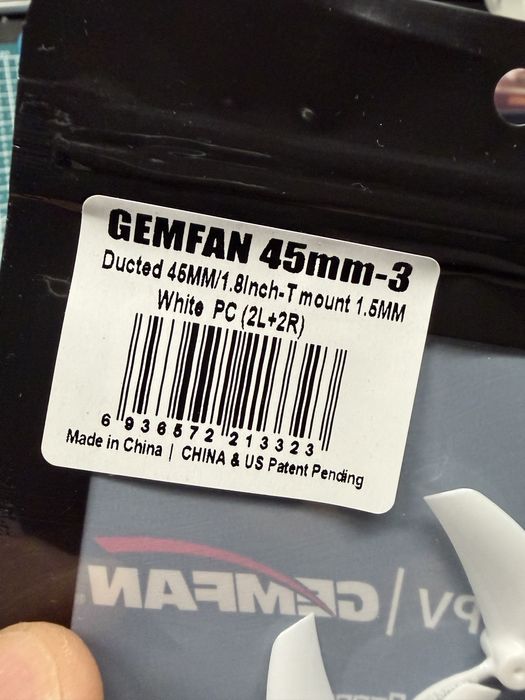 Vand 4 seturi elici gemfan 45mm 1.5mm