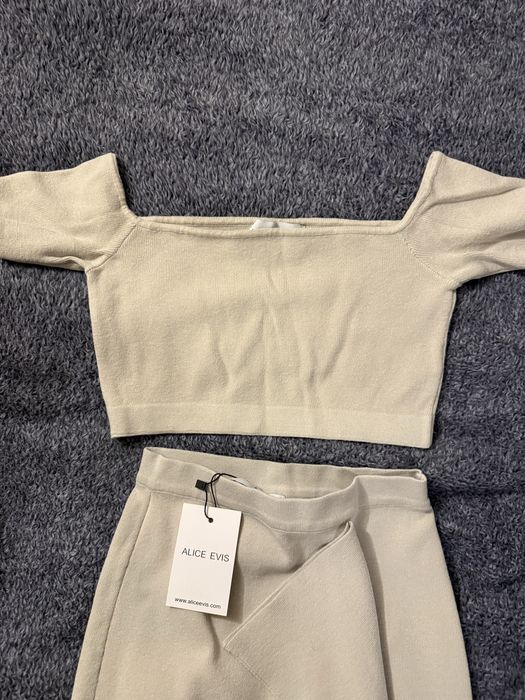 Бяла пола с тюл Avin и пола Alice Evis