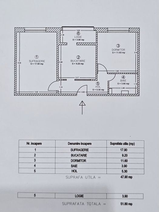 Apartament 2 camere decomandate