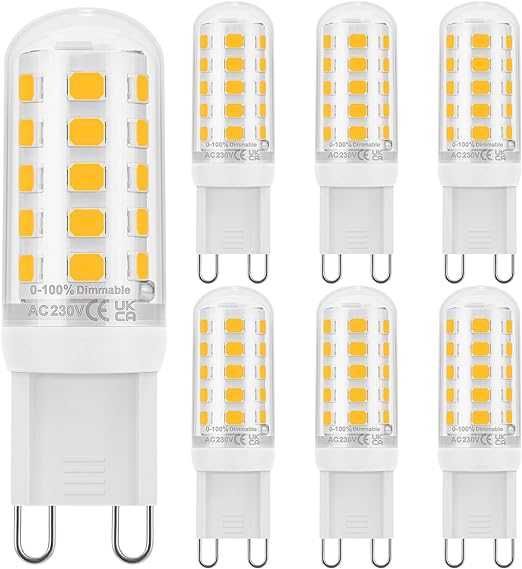 Set spoturi ceramice LED soclu G9