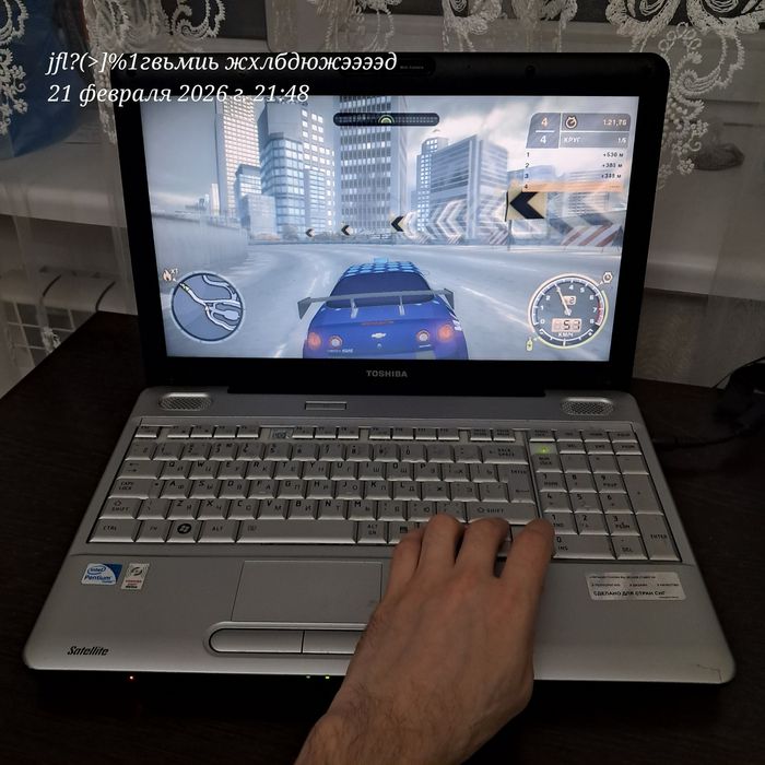 Тoshiba оригинал!!! Ram 4гб, проц DualCore, hdd 300