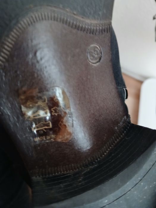 Високи ботуши естествена кожа 39