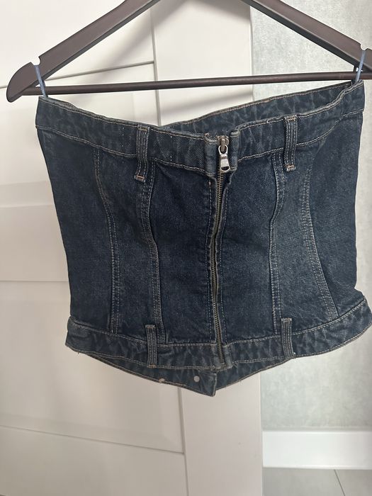 Zara джинсовый корсет