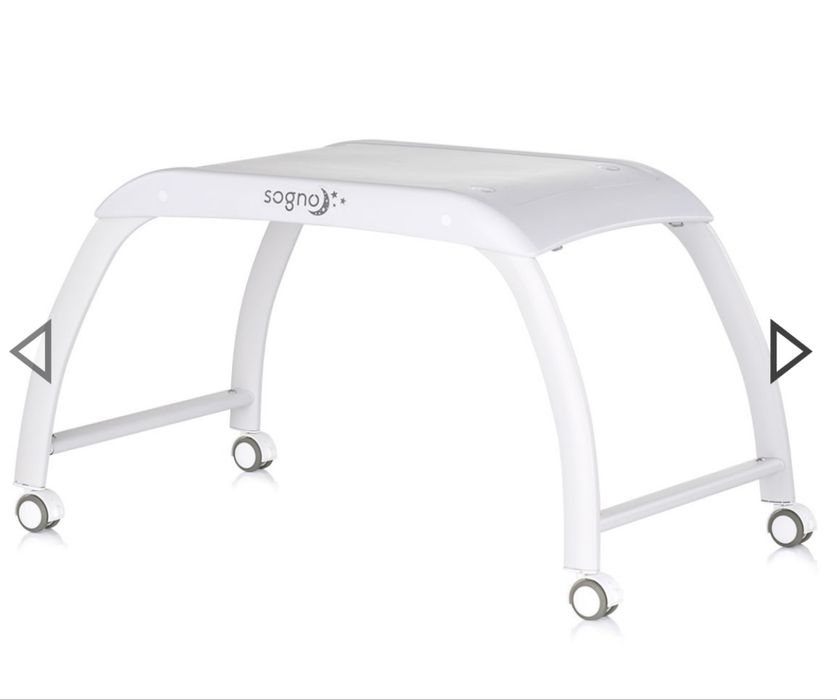 Chipolino - Преносима кошара-люлка с LED дисплей Sogno, сива