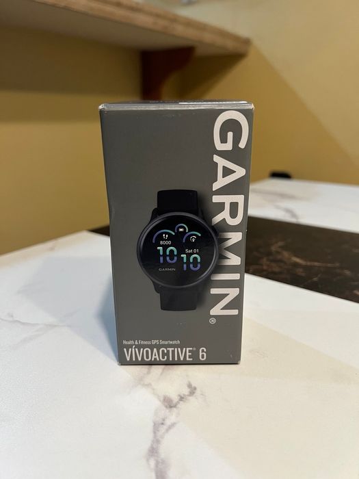 Smartwatch Garmin vivoactive 6, GPS, 42mm, curea silicon, sigilat