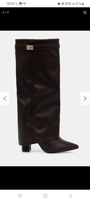 Дамски ботуши бордо