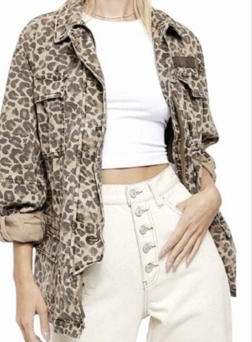 Free people leopard jacket