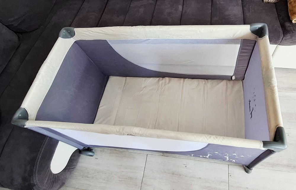 Бебешка кошара Moni - Tommy, бежова 120×60 см