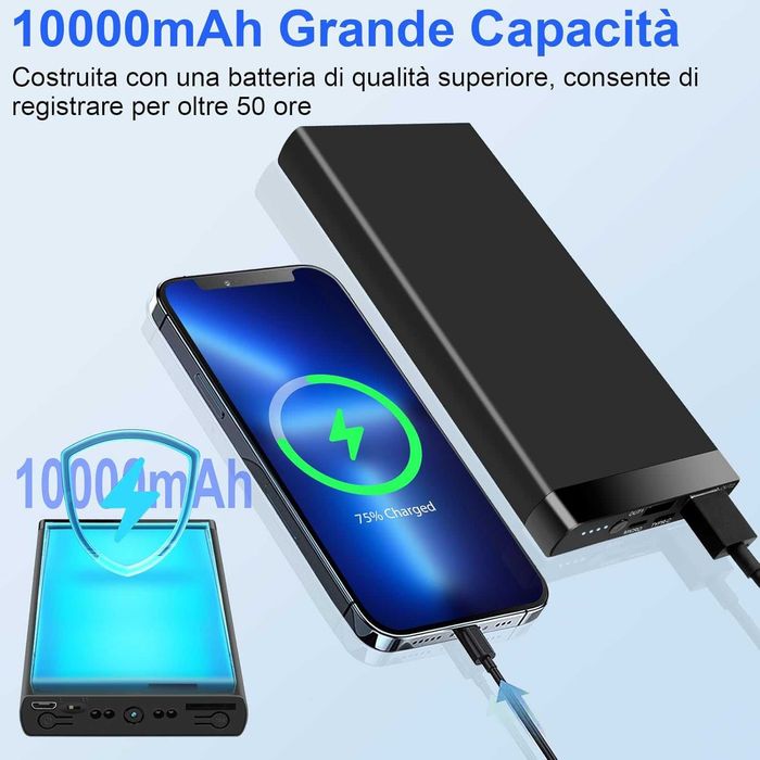 НОВА скрита камера Nisanuki H01 в батерия Power Bank, Нощно виждане...