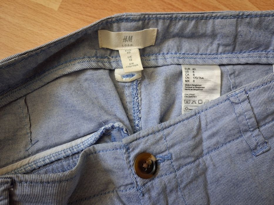 Пола с лен и къси панталони H&M, размер 40