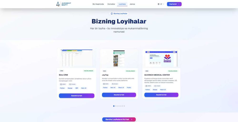 ArdentSoft IT kompaniyasi.