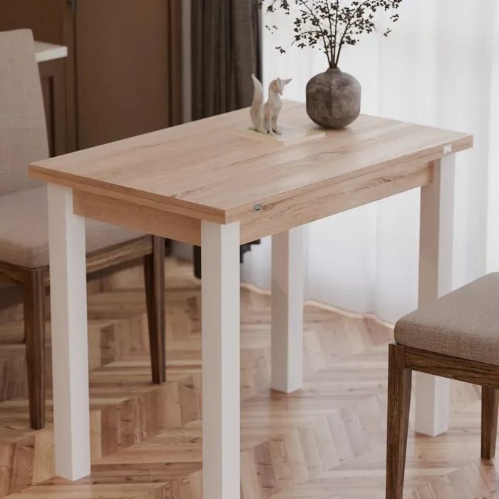 Трапезна маса 90/60 см – разтегателна