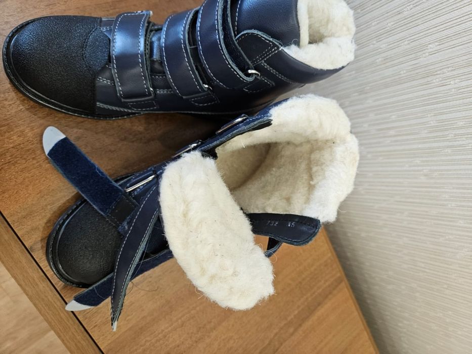 сапожки детские кожаные