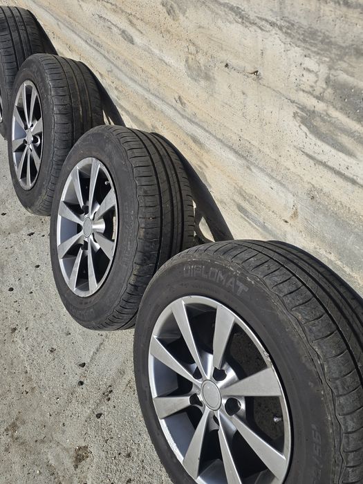 Алуминиеви джанти 15" 5x112 с летни гуми 195/65/15