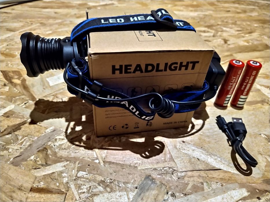 Lanterna frontala cu led P50 , pescuit , camping , vanatoare ,drumetii