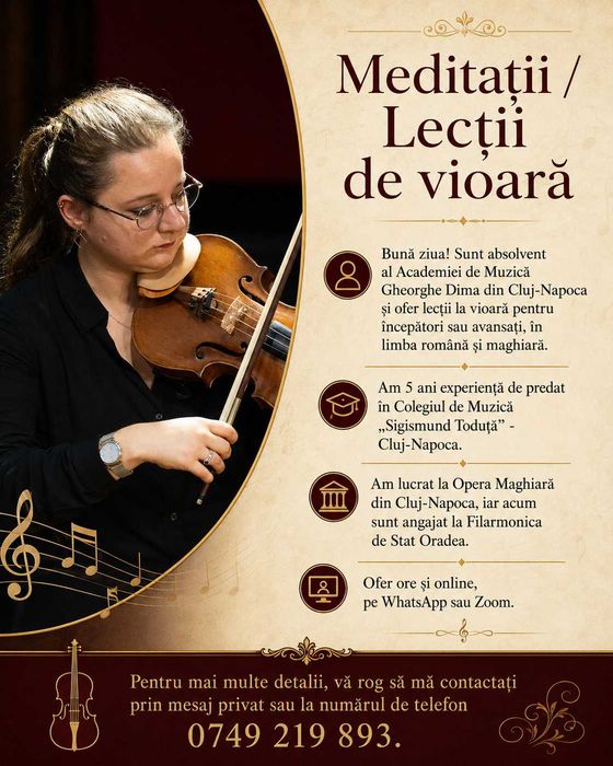 meditatii/ lectii de vioara