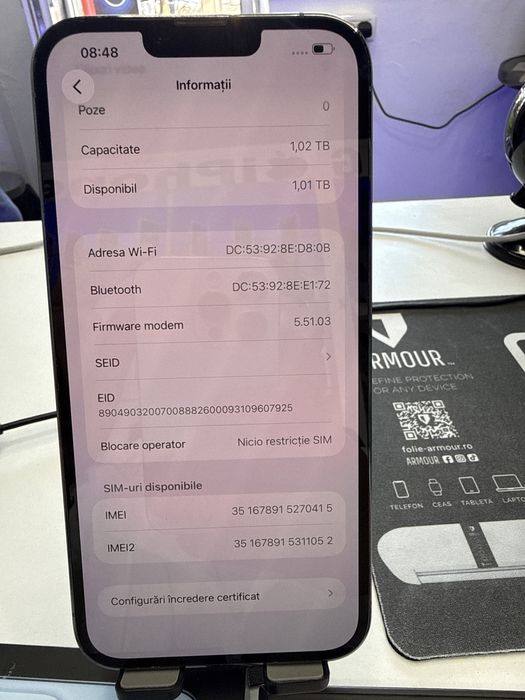 Iphone 13 Pro max 1TB Full Box Baterie 95% Intretinut