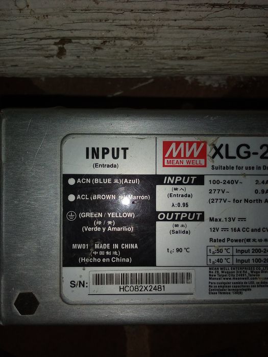 Импульсный блок питания XLG-200-12-A