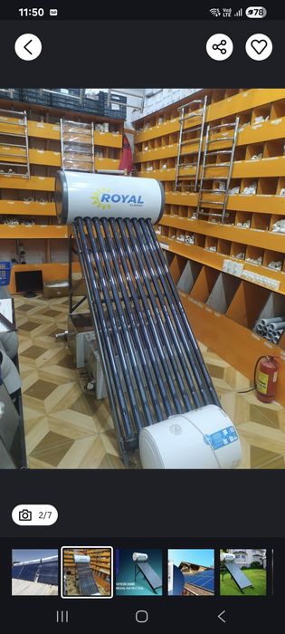 Royal ariston quyosh paneli suv isitkich