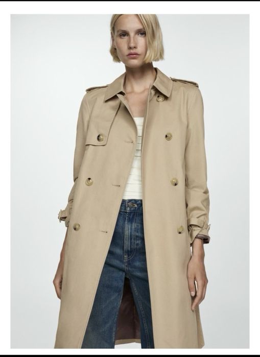 Тренч осень весна mango