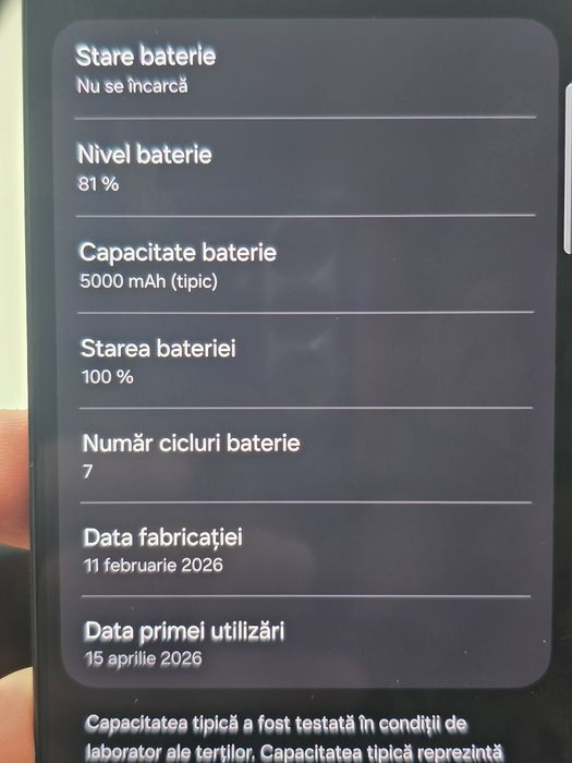 Samsung S26 ultra, 256gb, 7 cicluri incarcare, liber de retea