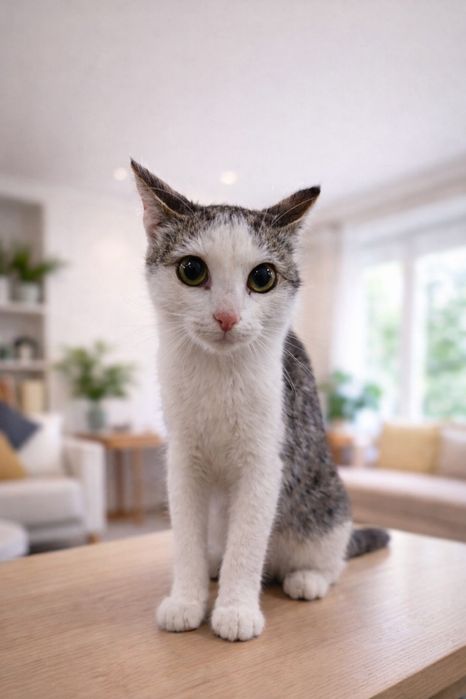 Котенок  ищет семью. 6 месяцев.