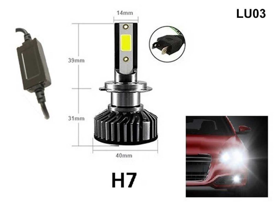 Set Două Becuri LED  dioda  faruri CANBUS H7 LED White Light