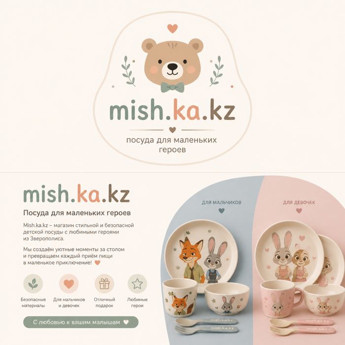 Набор посуды для детей