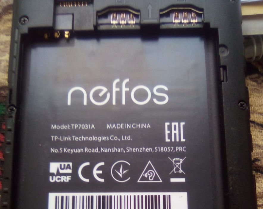Смартфон neffos на запчасти