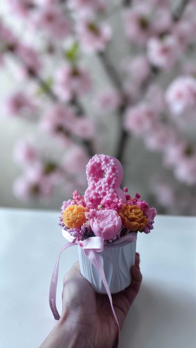 Соев разкош в розово/ безплатна доставка