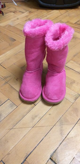 Розови пухени ботуши / боти 33 номер 19.5 см