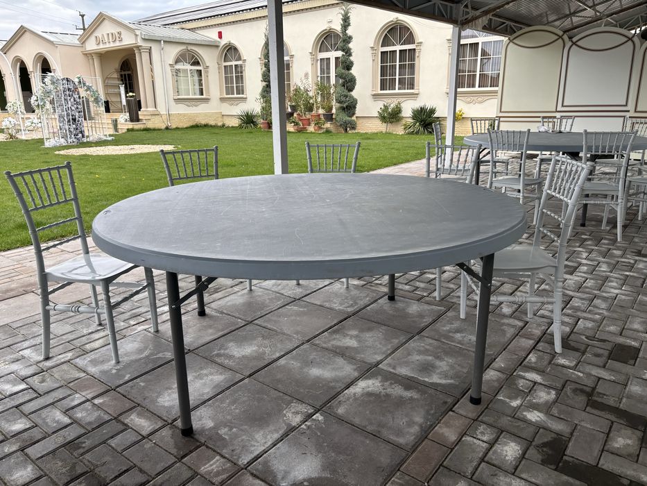 Masa rotunda plastic pentru restaurant si evenimente