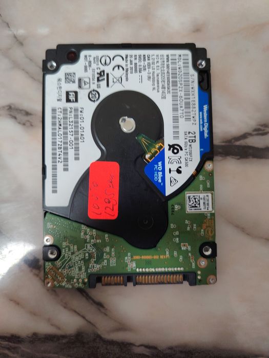 Хард диск за лаптоп WD Blue 2.5 SATA3 2TB ,5400rpm,128MB