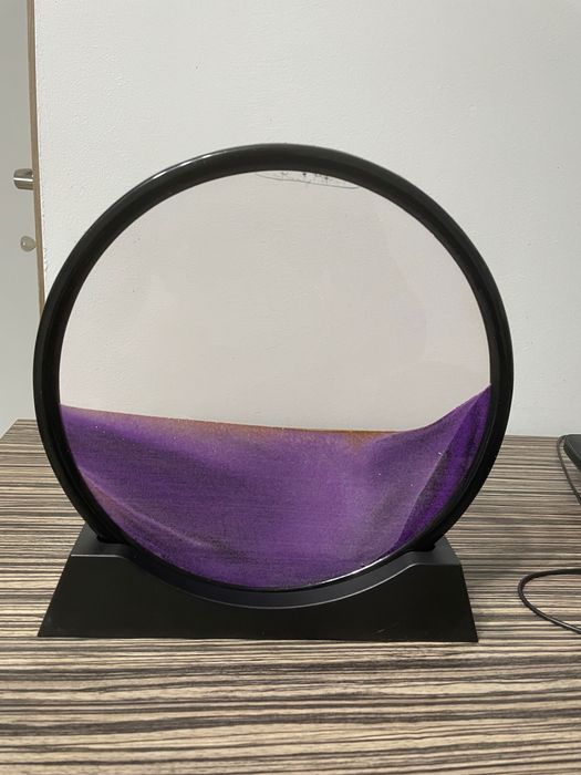 Obiect de decor aesthetic cu nisip miscator - relaxant si elegant 30cm