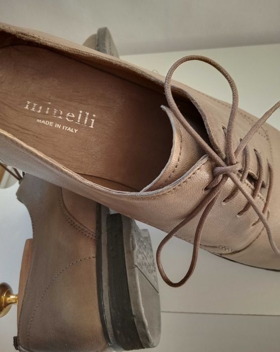 Pantofi plain toe premium Minelli Paris 40 piele naturala