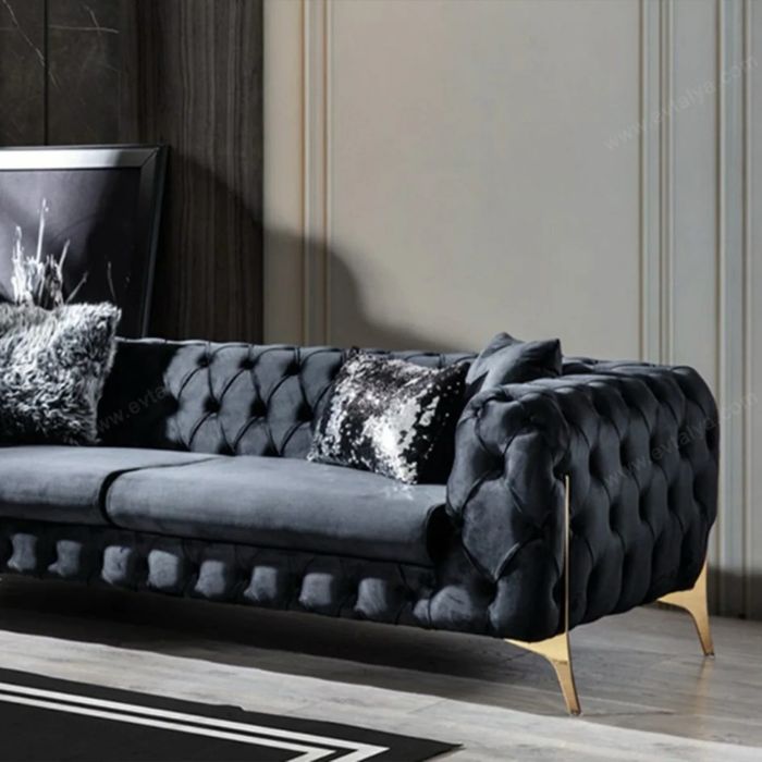 Set 1 canapea catifea cu fotoliu 3.1