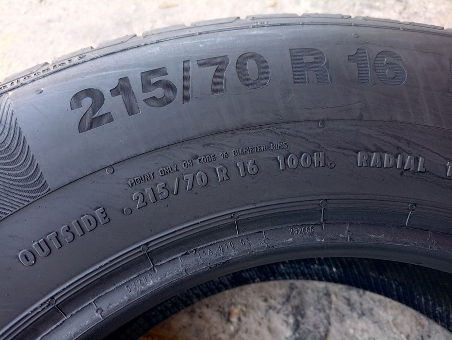 4 anvelope de vara Continental 215/70 R16 dot 1019 profil 6,5 mm din 8