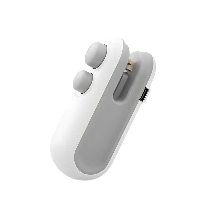 Lot 40 Aparate Sigilare pungi USB-C cu Magnet, Cutter integrat, Alb