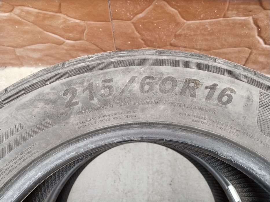 Шины летние б/у 215/60/16